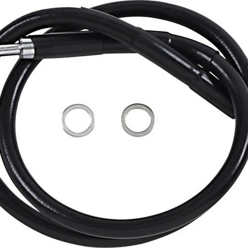 DS Black Vinyl Front Upper ABS Brake Line Kit 29-1/2" +8" Black #212105