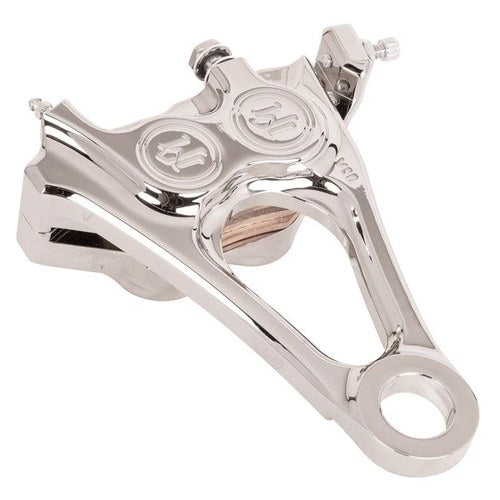 Performance Machine 4-Piston Integrated Rear Brake Caliper Chrome #1256-0084-CH