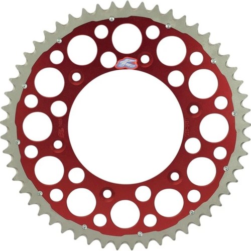 Renthal Sprocket Twinring 49T 520 Steel/Aluminum Red #1540-520-49GPRD Honda