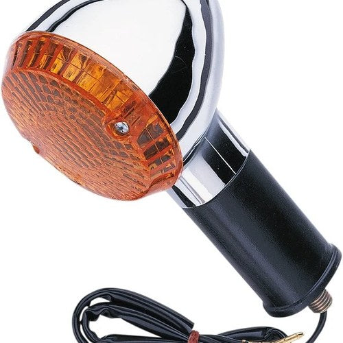 K&S DOT Turn Signal Assembly Dual Filament Front Chrome Amber #25-2205 Kawasaki