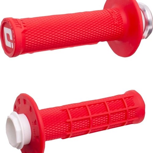 Odi Micro-X Half Waffle V2 Lock-On Grips 7/8" Red