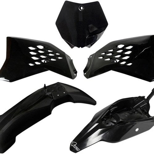 UFO Complete Plastics Kit Black KTKIT525001 KTM 65 SX 2012-2015