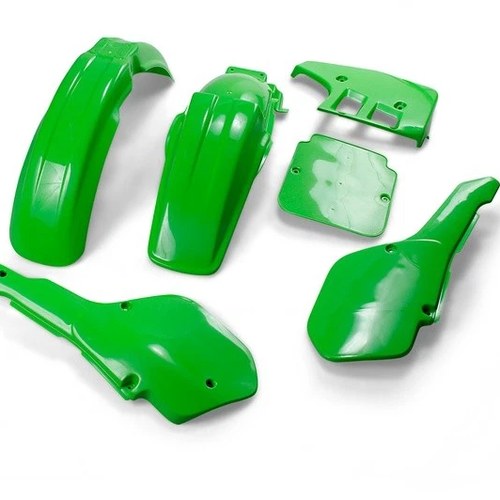 UFO Complete Plastics Kit Green KAKIT199026 for Kawasaki KX125 1987
