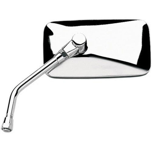 Emgo Cruiser Mirror Rectangular 10mm Steel Chrome Universal