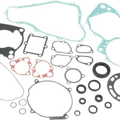 Moose Complete Gasket Set w/Oil Seals Fits Honda CR250R w/.010 Metal Head 89-91