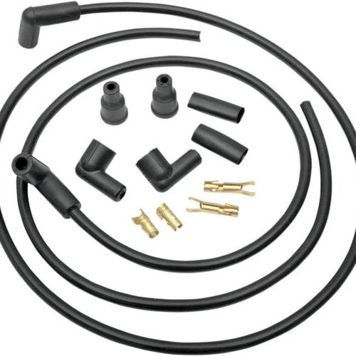 DS Universal 8.8mm Dual Spark Plug Wire Kit w/180/90 Degree Boots