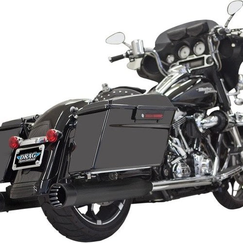 Bassani 4" Dnt Straight Can Mufflers Black #1F7DNT5B Harley Davidson