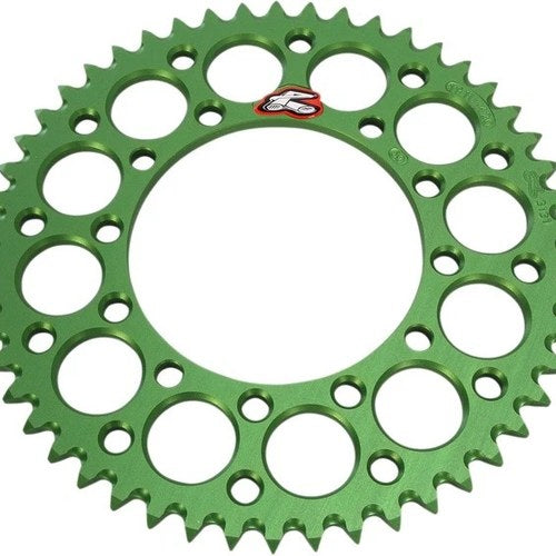 Renthal 420 Ultralight Aluminum Rear Sprocket 50T Green fits Kawasaki KX85/KX80