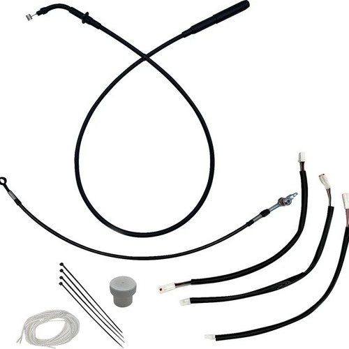 Fat Baggers EZ Install Cable/Line Kit for 12" Ape Bars Black #149012-B