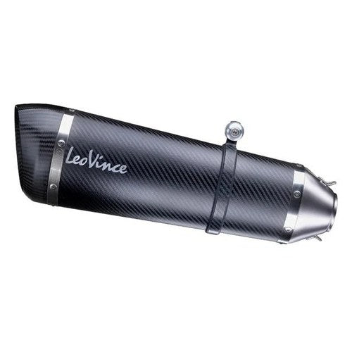 Leo Vince Factory S Slip-On Exhaust Stainless/Carbon/Carbon #14132S Ducati