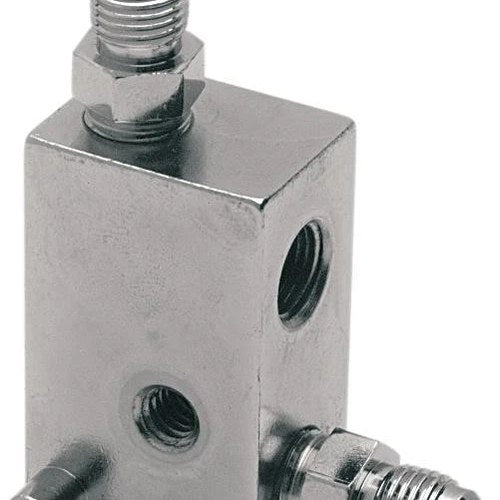 DS Universal Rear Brake Tee with Box and Brake Switch Hole Chrome