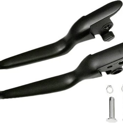 HardDrive Smooth Lever Set Black #053579 Harley Davidson