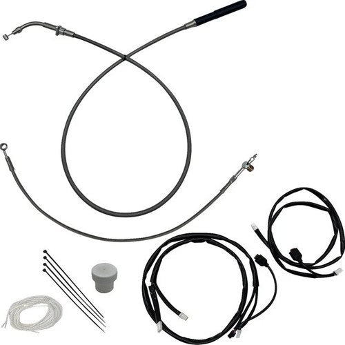 Fat Baggers EZ Install Cable/Line Kit for 16" Ape Bars Stainless #149016