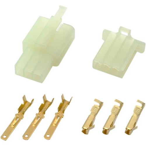 Shindy Water-Resistant Motorcycle Wire Connector Set 3-Pin