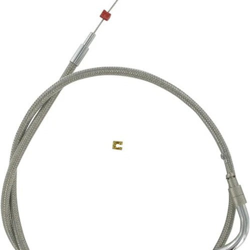 Barnett Pull Throttle Cable Stainless Braided Harley Sportster 2000-2001