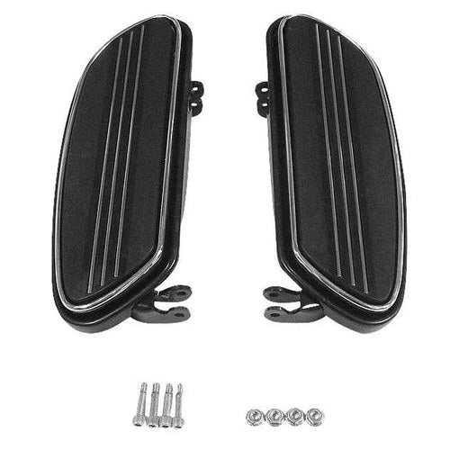 Biker's Choice Extended Driver Floorboard Kit Black Harley Davidson FL Touring