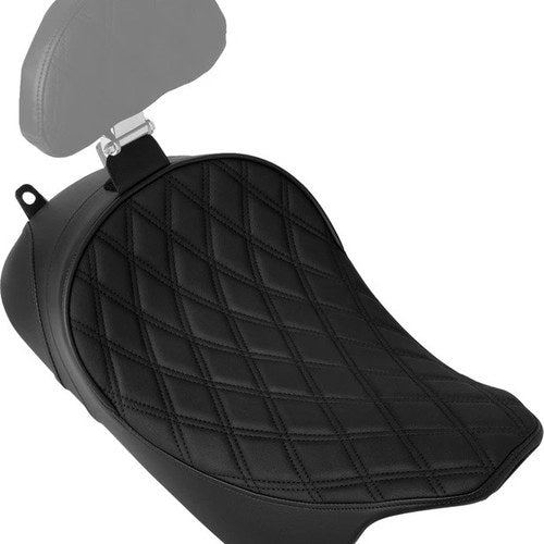 DS Solo Seat With EZ Glide II Backrest Receiver D.Diamond Harley Davidson