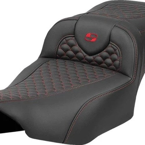 Saddlemen RoadSofa DS Extended Reach Seat Red Stitch #823-07-20904