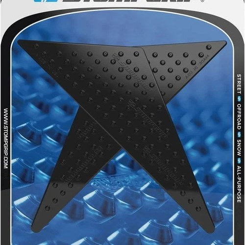Stomp Volcano Profile Traction Pad Tank Grips Black #55-10-0156B for Honda