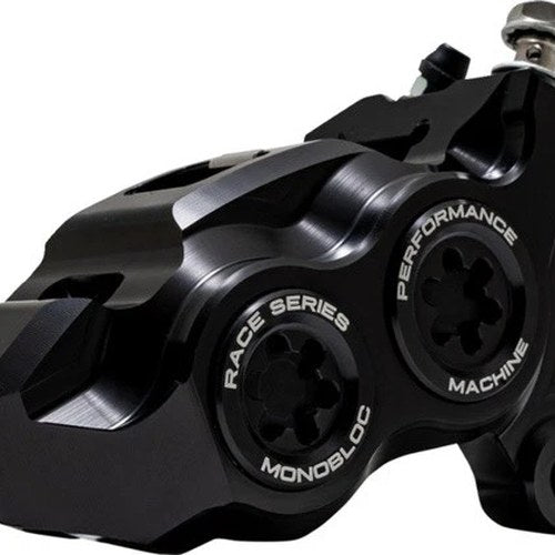 Performance Machine Monobloc Race Brake Caliper Right Black #0053-2958-MB