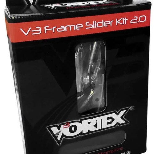 Vortex V3 2.0 Frame Slider Kit No-Cut Black for Yamaha FZ-09 2016-2017