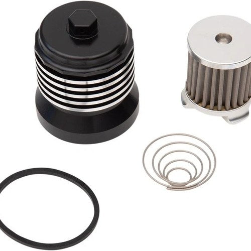 PC Flo Reusable Oil Filter Black/Polished #PCS4BC Harley Davidson