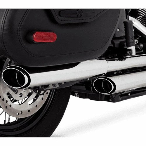 Vance & Hines Pcx Twin Slash Dual Slip-On Mufflers Chrome #16379 Harley Davidson