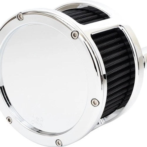 Feuling BA Race Series Air Cleaner Chrome With Solid Cover/Black Filter #5527