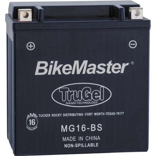 BikeMaster TruGel Battery #MG16-BS fits Kawasaki/Triumph/Suzuki