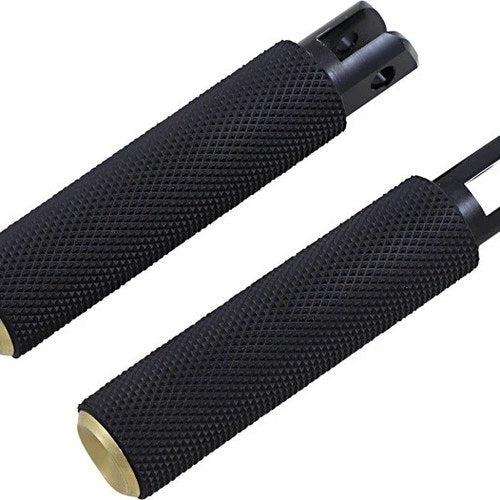 Arlen Ness Knurled Footpegs Brass Driver #07-944 Harley Davidson