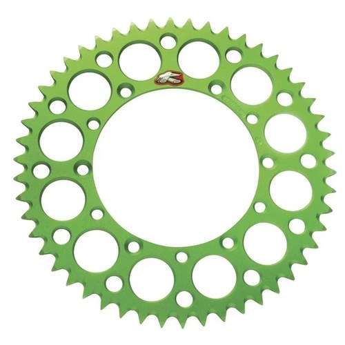 Renthal 420 Ultralight Aluminum Rear Sprocket 49T Green fits Kawasaki KX80/KX100