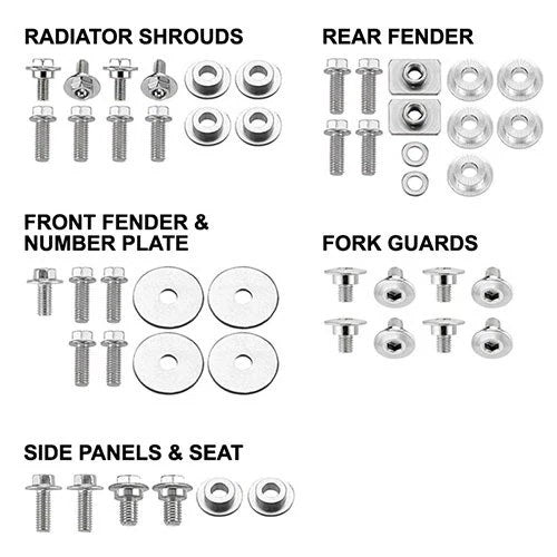 Psychic Body Panel Hardware Kit for Honda CRF250R 4-Stroke/CRF250X 4-Stroke
