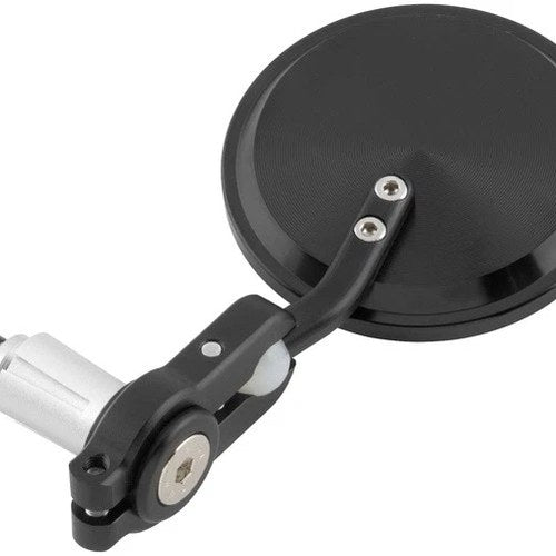 BikeMaster Folding Bar End Mirrors Black