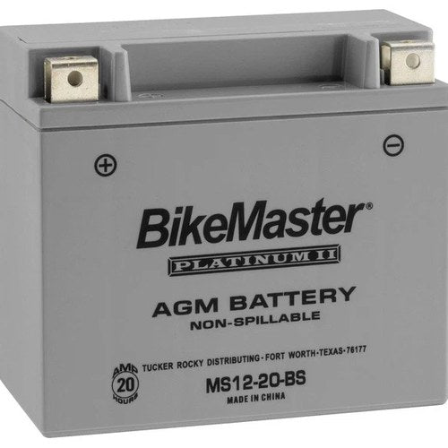 BikeMaster Agm Platinum II Battery #MS12-20-BS Buell Thunderbolt/RR1000