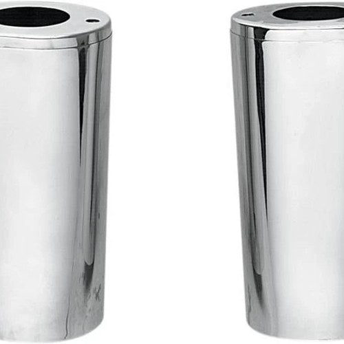 DS Fork Slider Covers Chrome +4" Harley Davidson #141244