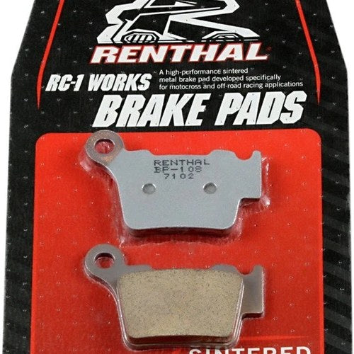 Renthal RC-1 Works Brake Pads Rear #BP-108 KTM/Husqvarna/Husaberg/BMW