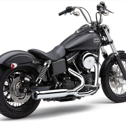 Cobra PowrPro Rpt 2-into-1 Full Exhaust Chrome Harley Dyna 2012-2017