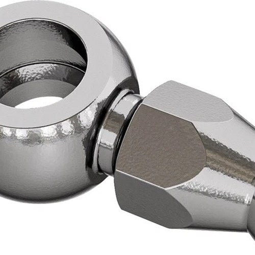 Goodridge Universal Banjo Bolt Short Neck Straight 3/8"/M10 Polished