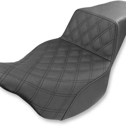 Saddlemen Step-Up LS Seat F. Lattice Stitch Black #283626 Harley Davidson