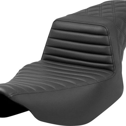 Saddlemen Step-Up LS Tuck-N-Roll Seat Black #284891 Harley Davidson