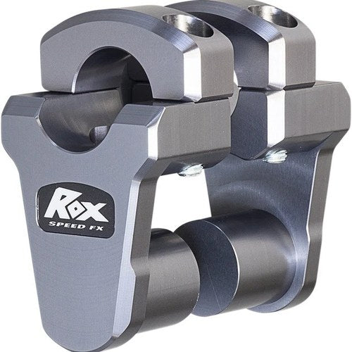 Rox Speed FX Oversize Pivoting Risers For 1-1/8" Handlebar 2" Silver