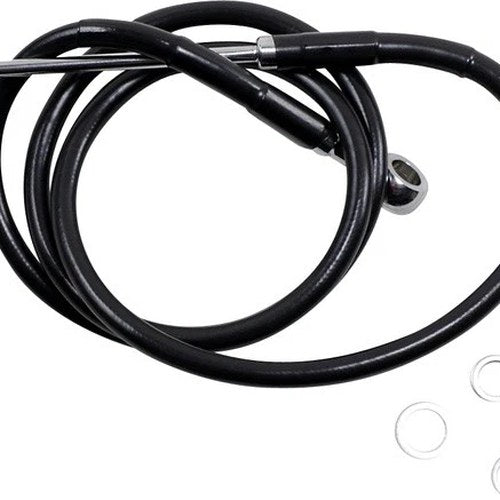 DS Black Vinyl Front Upper ABS Brake Line Kit 43-3/4" +8" Black #212054