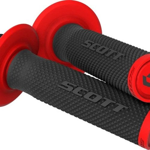 Scott Usa SX II Lock-On Full Diamond Grips Red/Black
