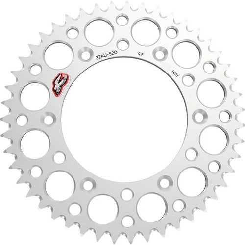 Renthal Sprocket Rear 47T 520 Ultralight Aluminum Silver #224U-520-47GPSI
