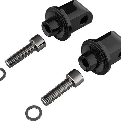 Ciro Passenger Peg Adapters Black #60021 Indian Chief/Roadmaster/Chieftain