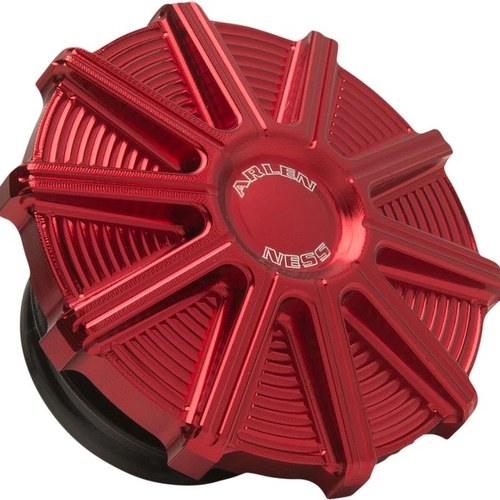 Arlen Ness 10-Gauge Gas Cap Red #701-006 Harley Davidson