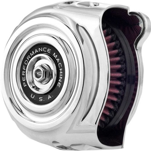 Performance Machine Vintage Air Cleaner Chrome #0206-2142-CH Harley Davidson