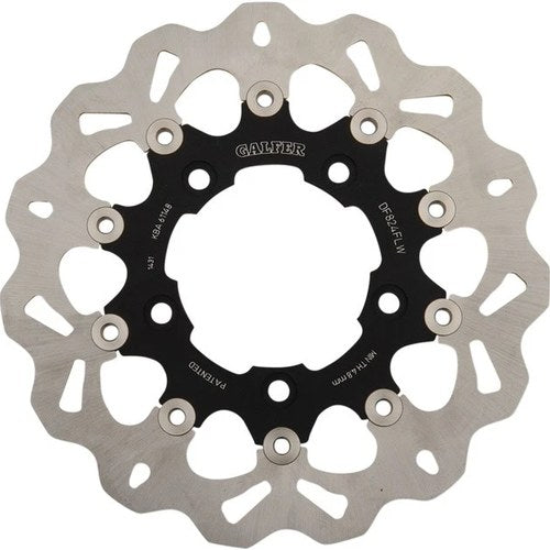 Galfer Wave Full-Floating Brake Rotor with Black Carrier Rear #DF824CW