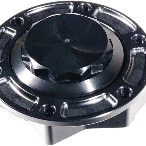 Hofmann Designs 12-Point Gas Cap Assembly Black #HDB-1084B Harley Davidson