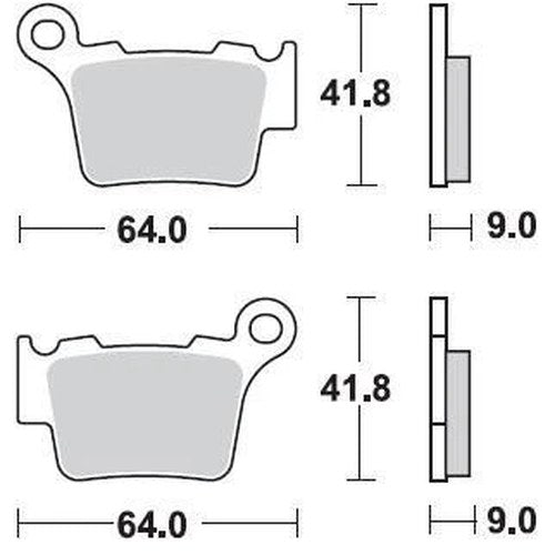 Braking CM44 Brake Pads #891CM44 KTM/Husqvarna/Husaberg/Sherco/BMW